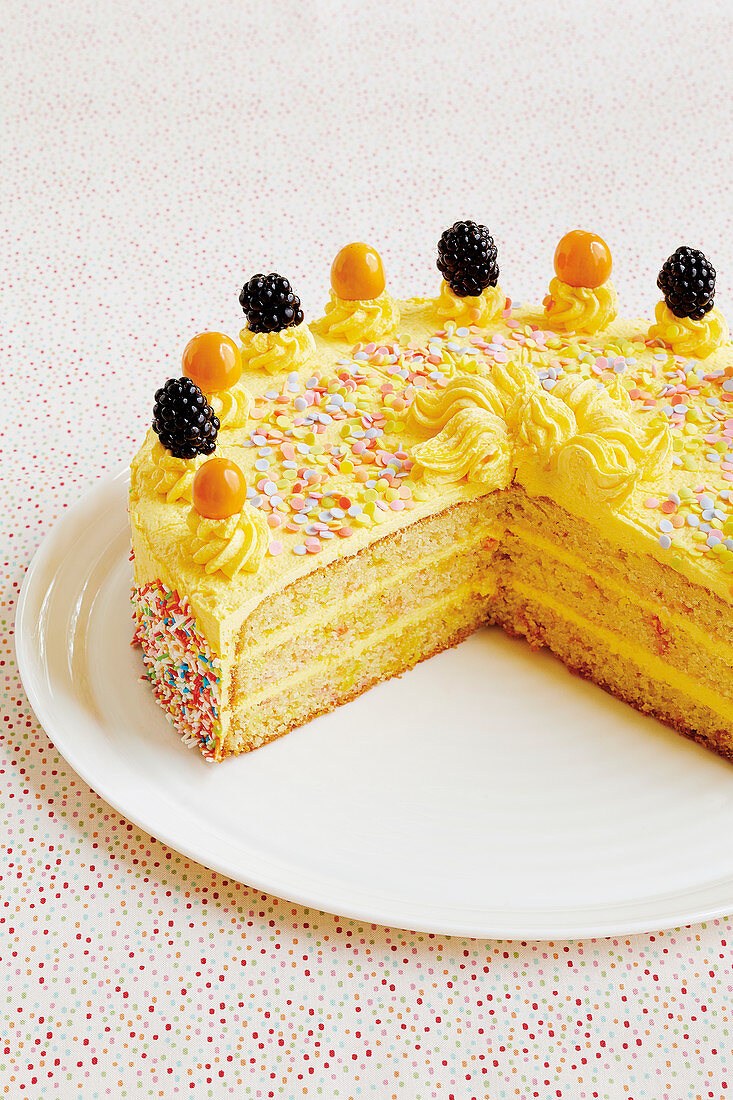 Confetti layer cake