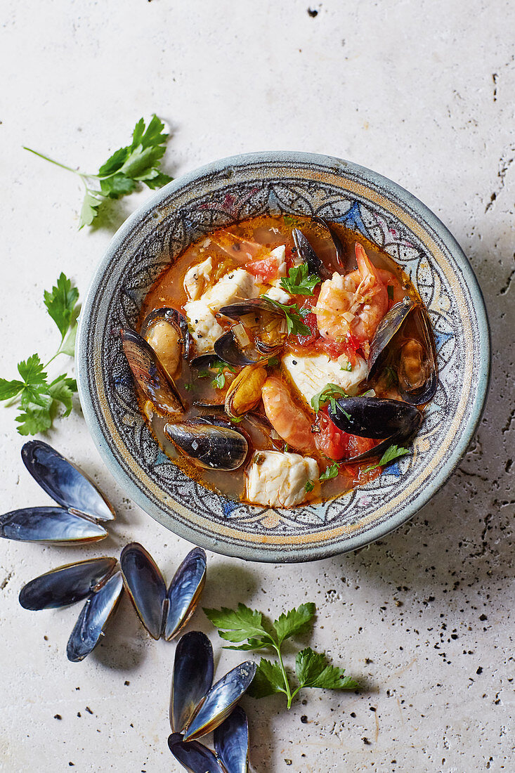 Cacciucco alla livornese - fish stew from the Maremma