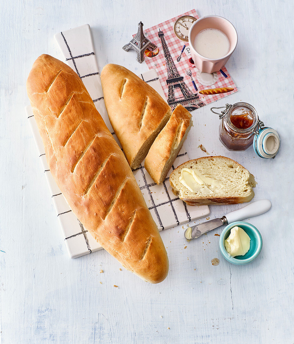 Baguette, selbst gebacken