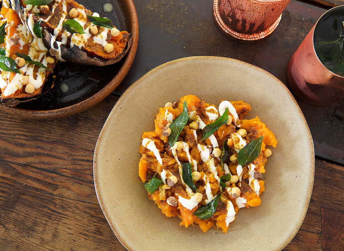 Indian spiced sweet potatoes