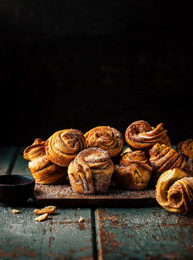 Cruffins made with ready-made dough