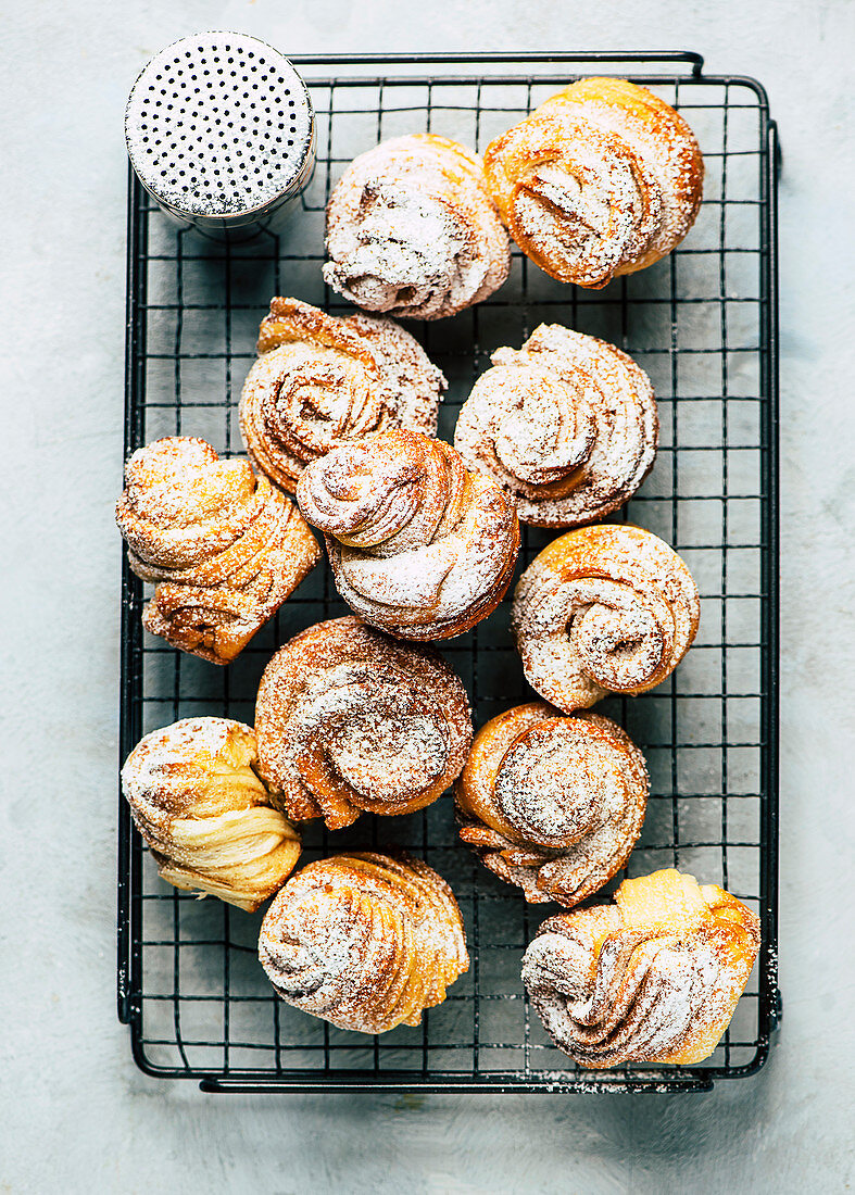 Cruffins made with ready-made dough