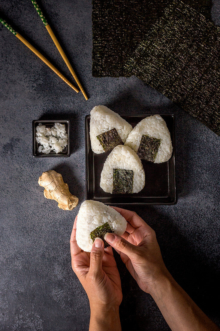 Japanese rice balls (onigiri)