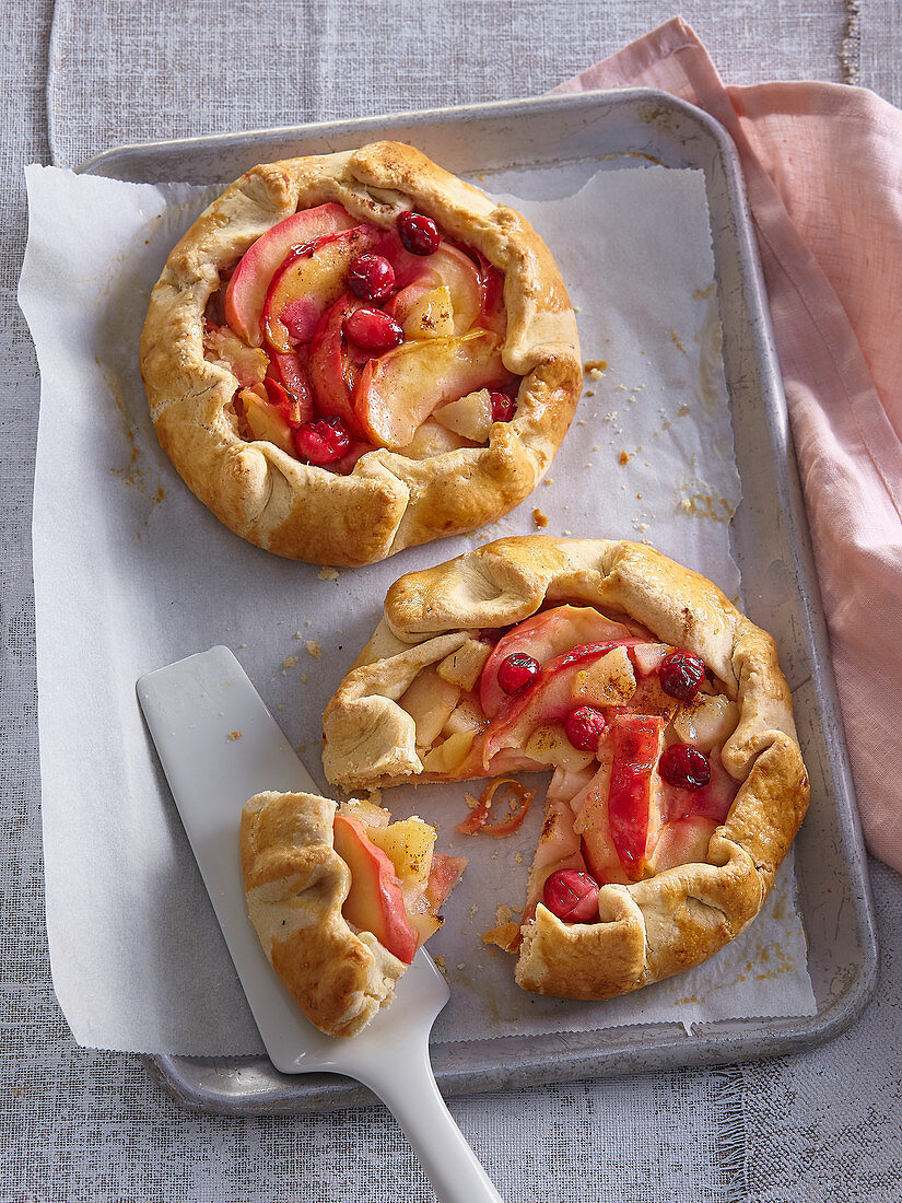 Galettes with apples and pears