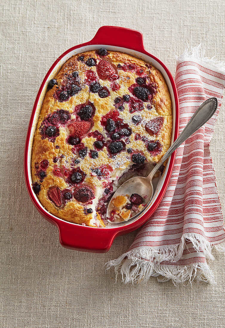 Rice pudding with forrest berries
