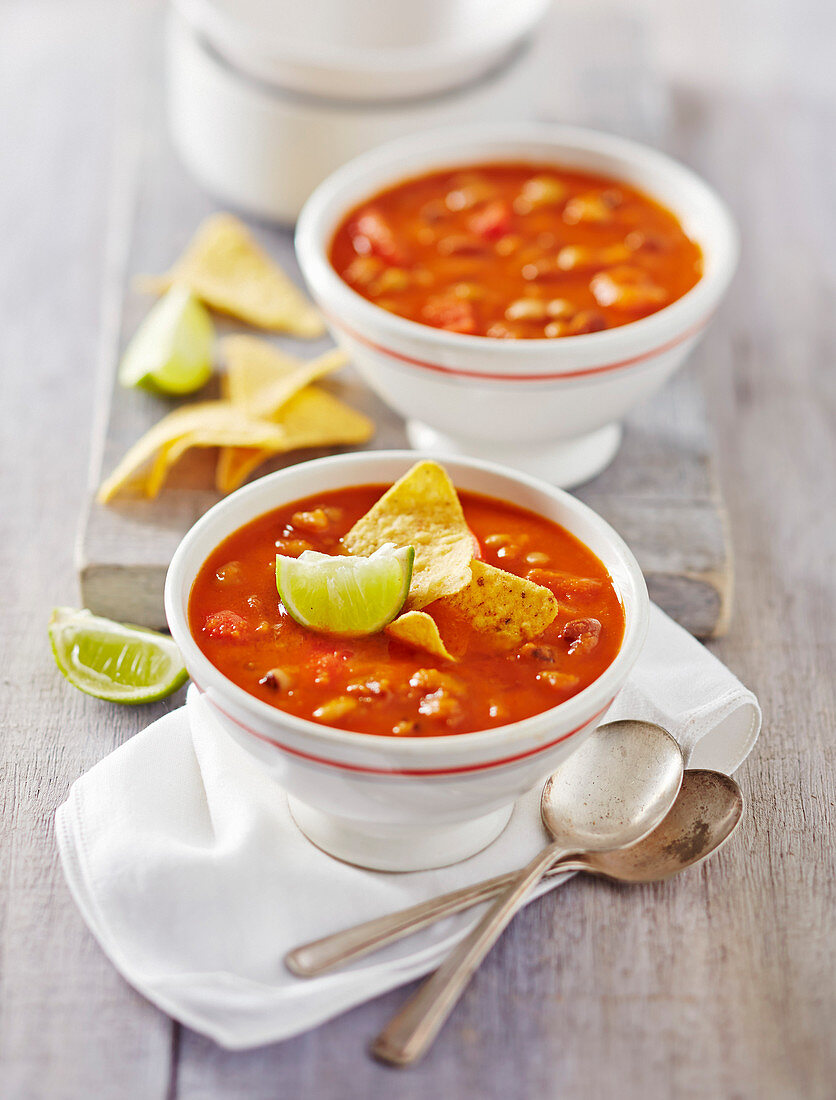 Spicy chilli bean soup