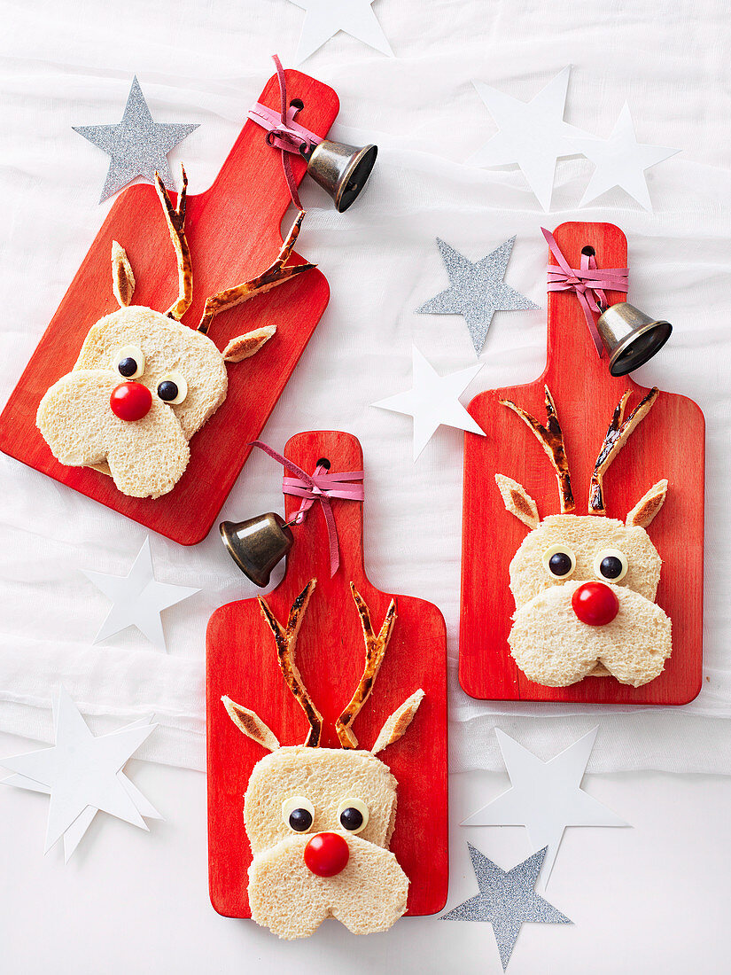 Rudolph-Sandwiches für Kinder