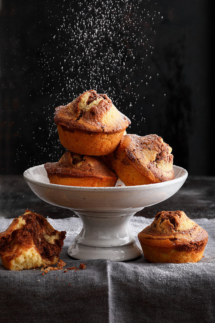 Marble cake muffins