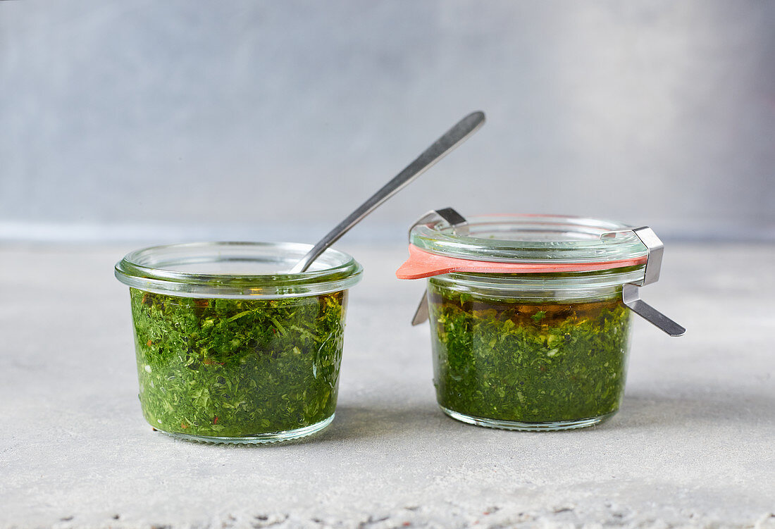 Mint and parsley salsa