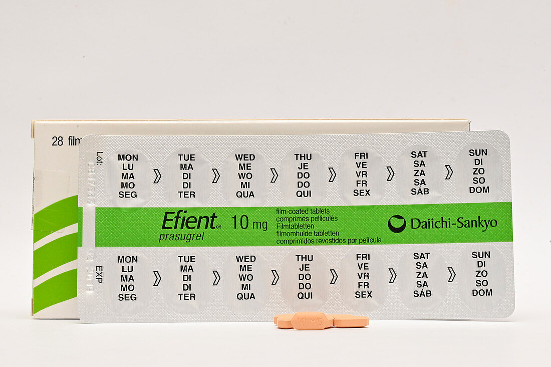 Prasugrel anti-clotting drug packaging