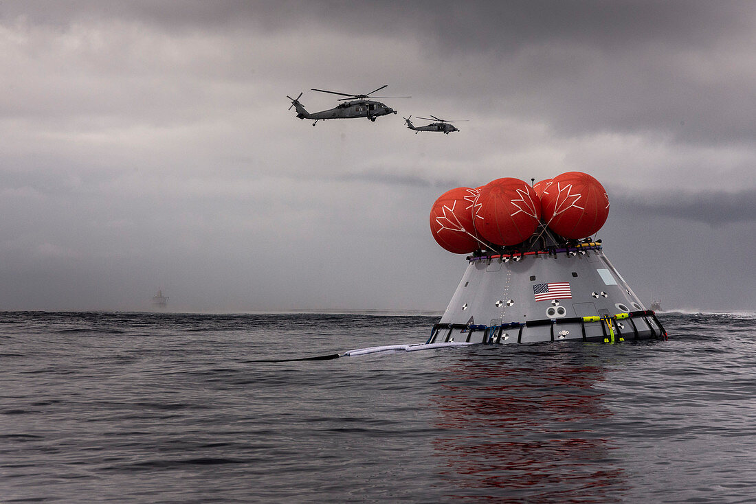 NASA Orion capsule recovery test