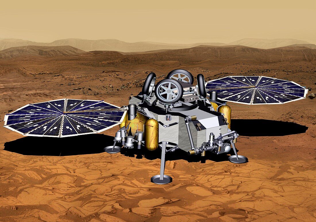 Mars sample return lander, illustration