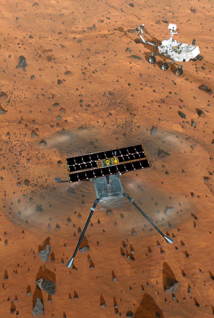 Ingenuity Rotorcraft on Mars