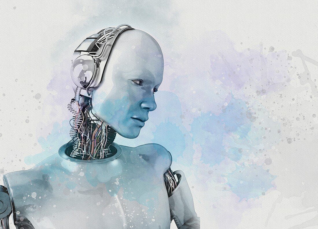 Humanoid robot, illustration