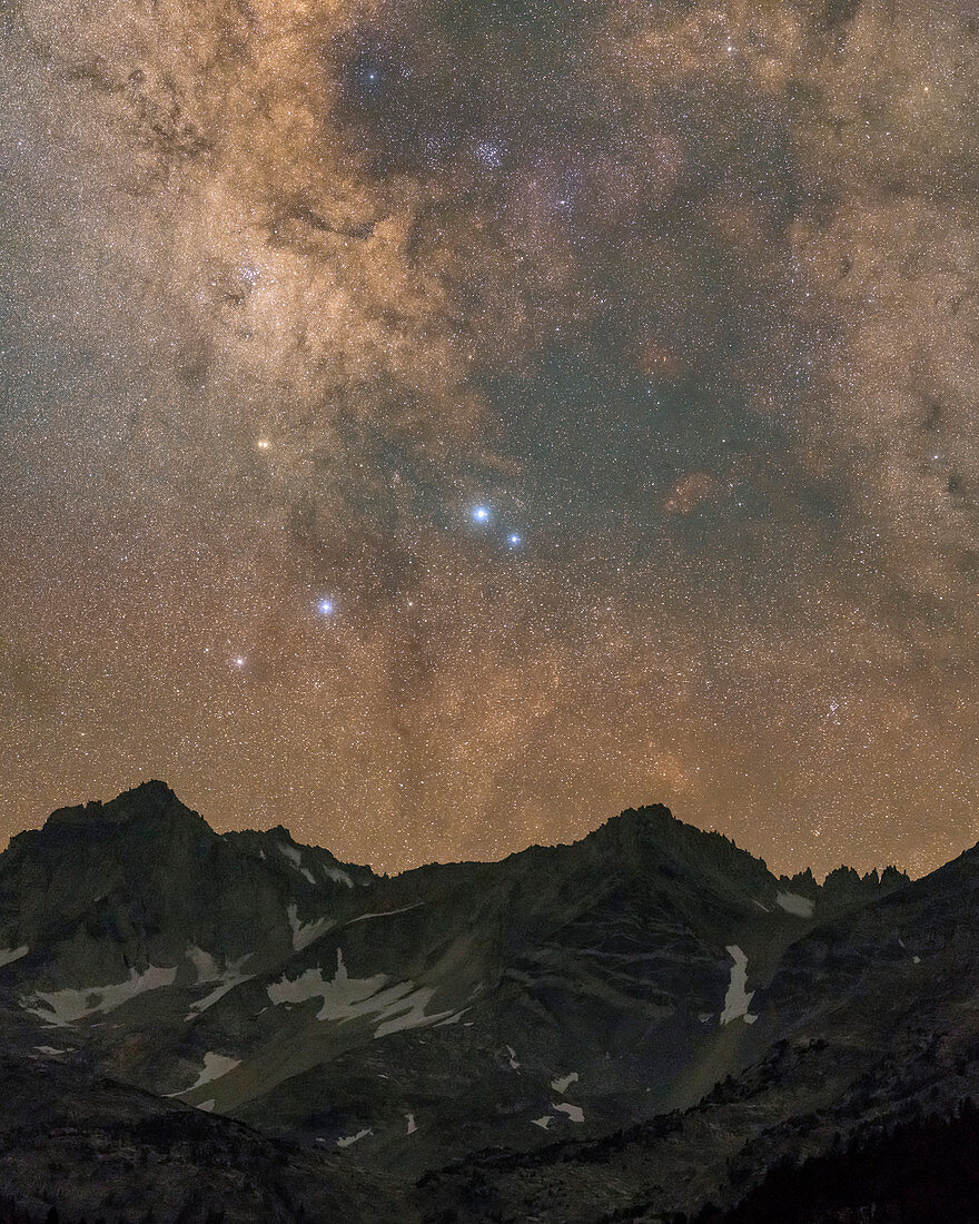 Milky Way over Sierra Nevada, USA