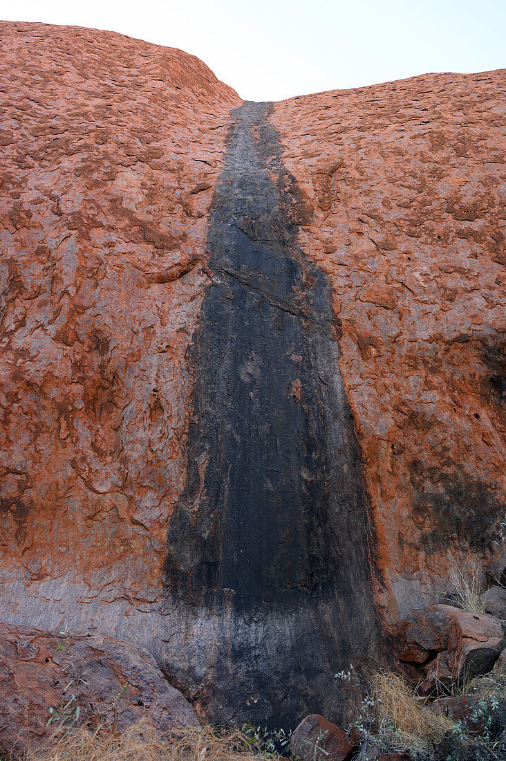 Rainwater channel on Uluru, Australia