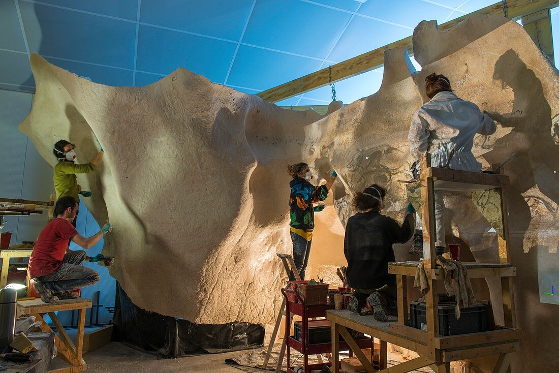 Constructing replica of the Chauvet Cave, France