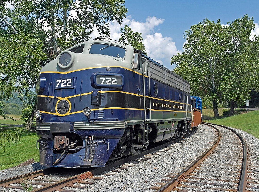 Potomac Eagle diesel locomotive