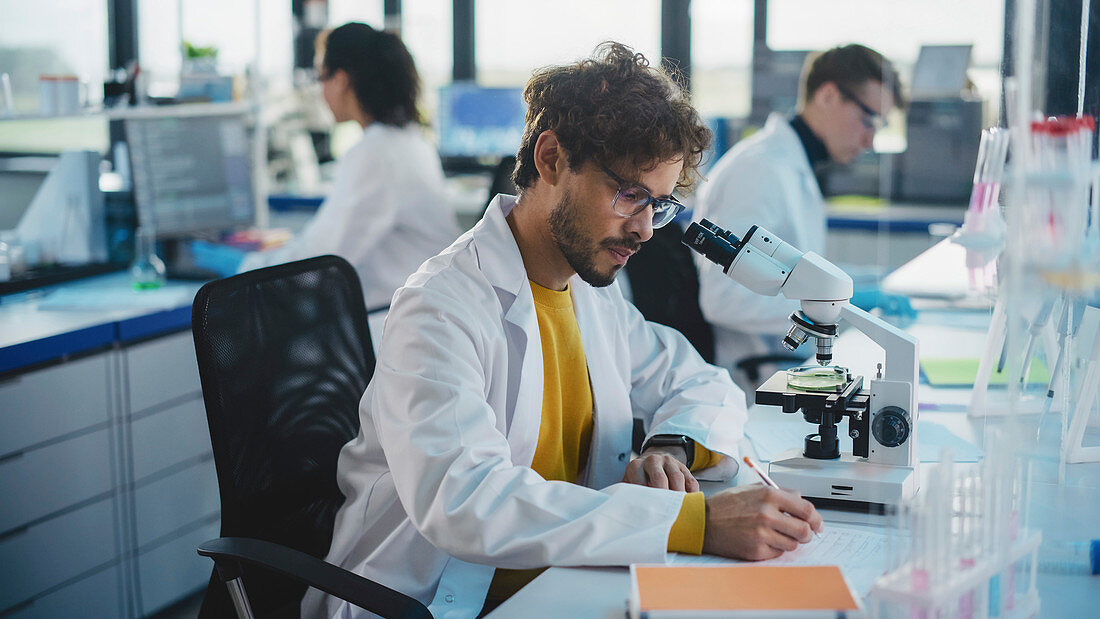 Portrait of scientist in laboratory