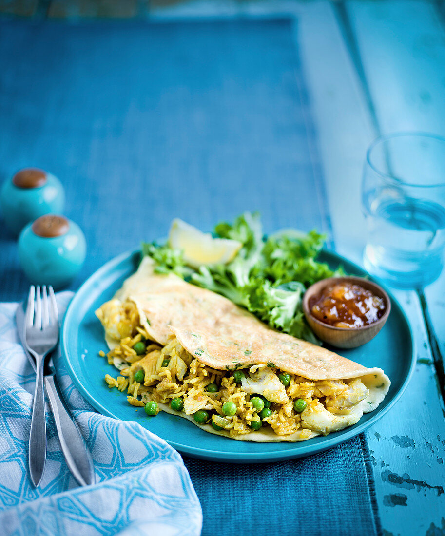 Kedgeree-Omelett