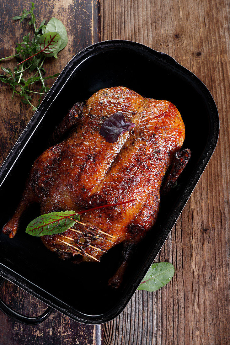 Roasted duck with stuffing