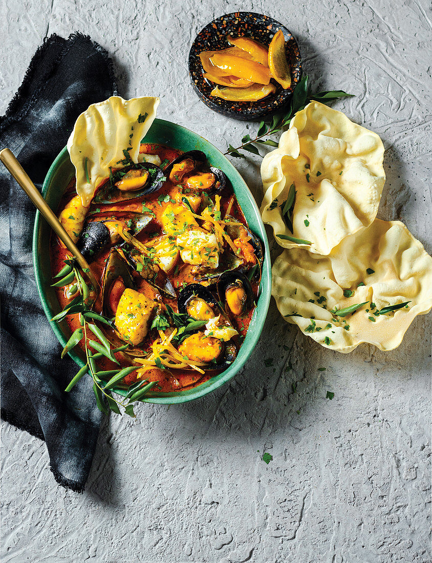 Cape Malay Fish Curry with Preserved Lemons