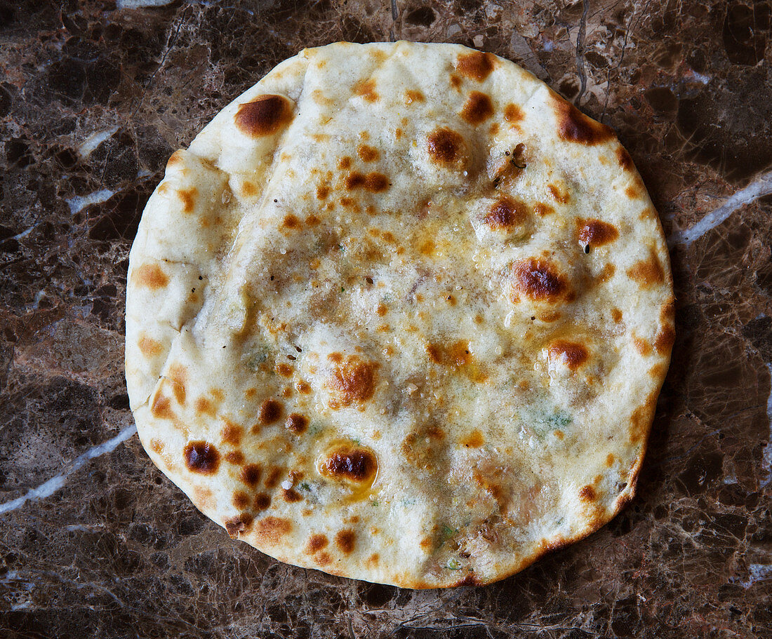 Lamb Paratha (filled Indian flatbread)