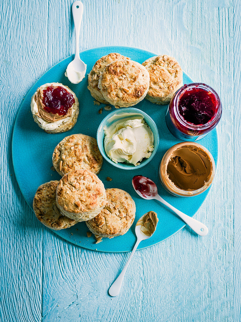 Peanut butter and jelly scones