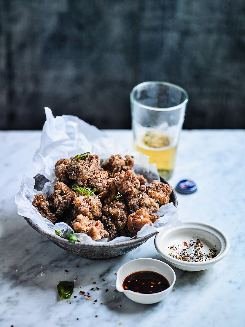 Taiwanese Fried Chicken with Five Spice Chilli Salt