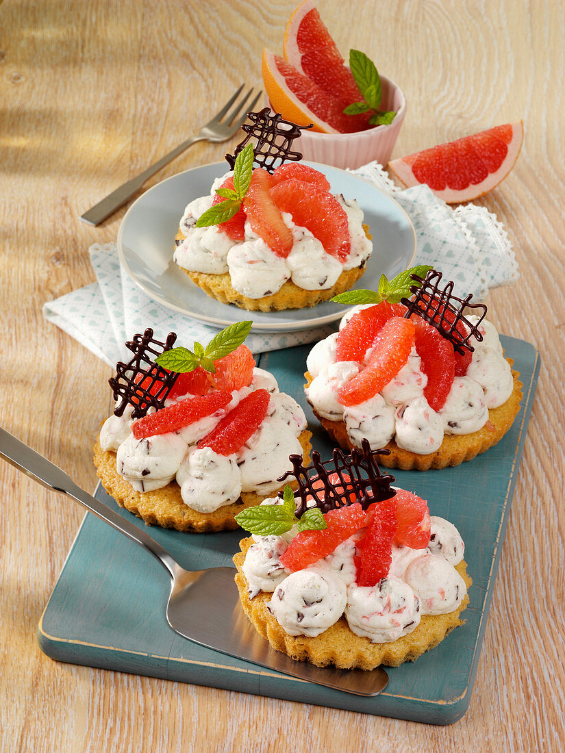 Grapefruit tartlet