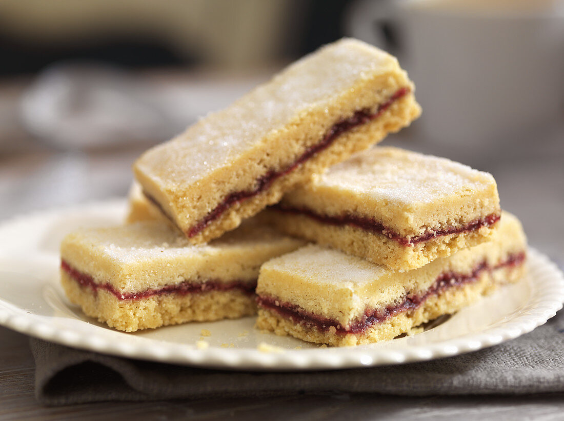 Shortbread mit Marmelade