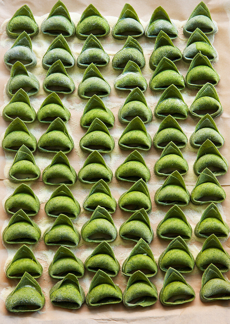 Spinach Agnolotti (pasta pouches)