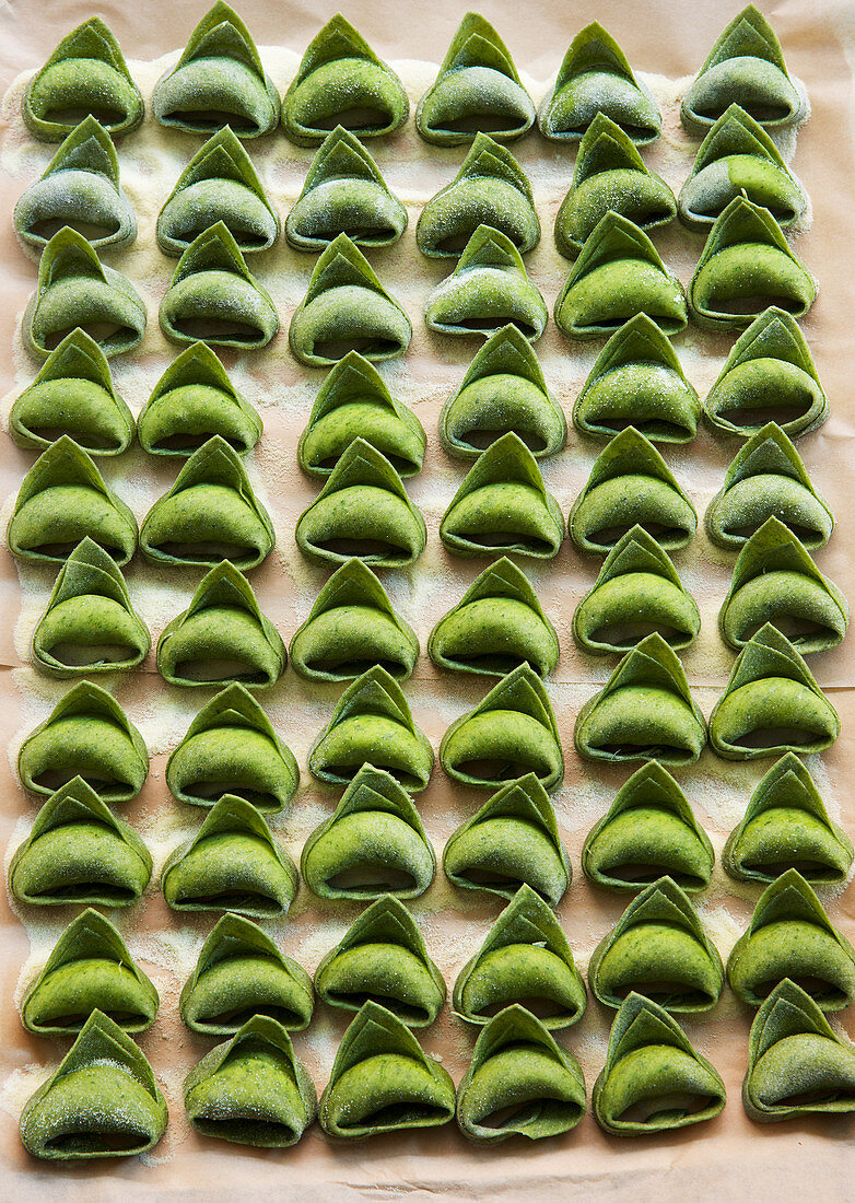 Spinat Agnolotti (Nudeltäschchen)