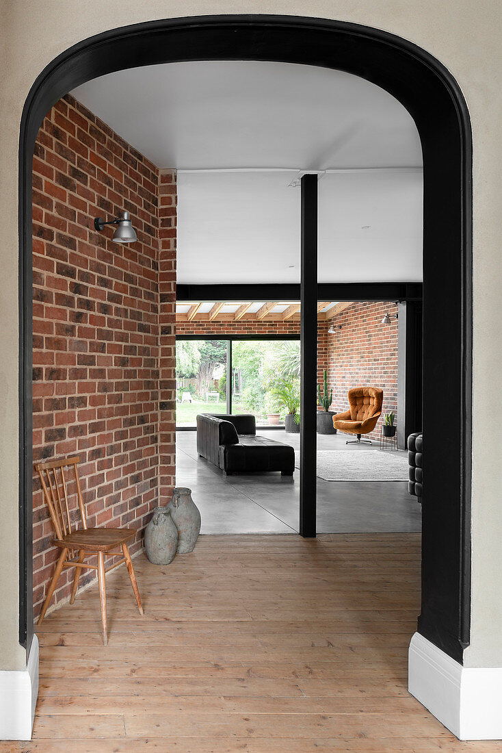 View into living area from foyer