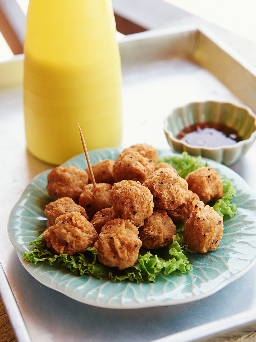 Thai rice vegetable balls