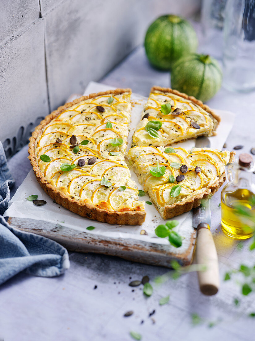 Courgette tart