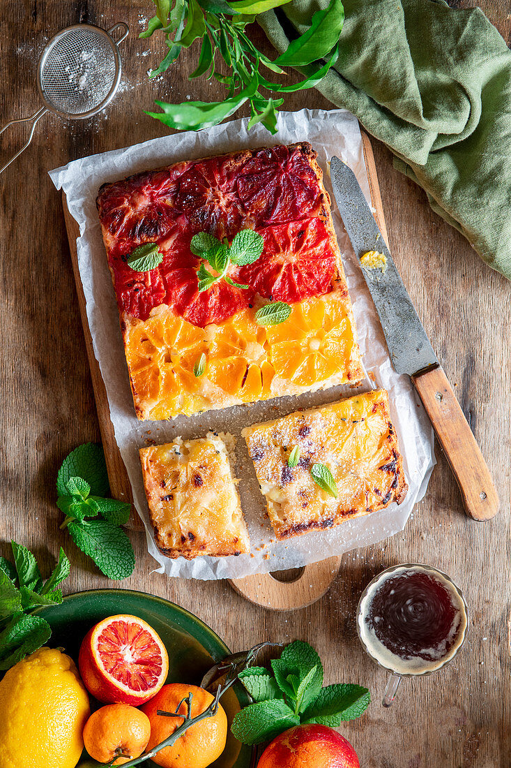 Citrus upsidedown cake