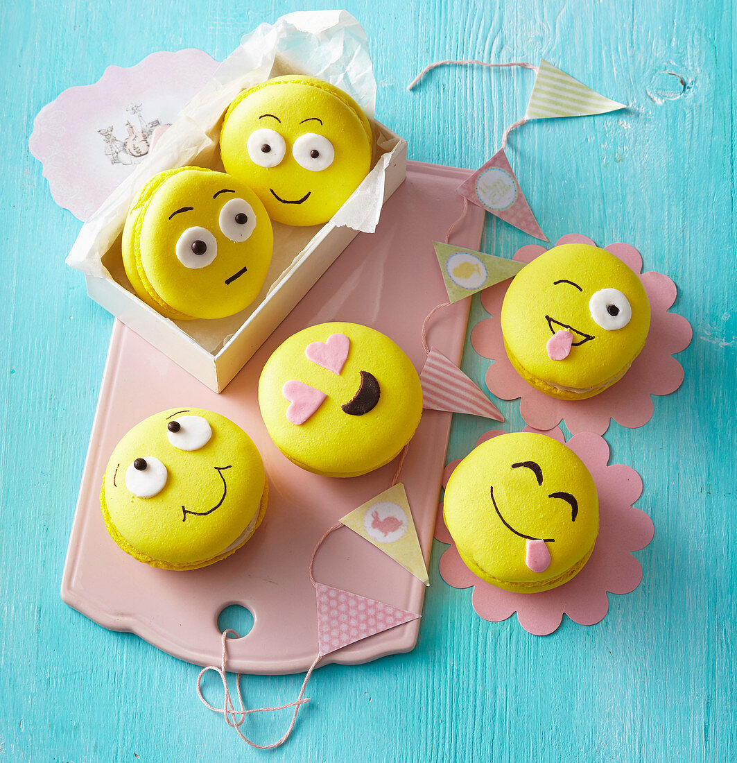 Lustige 'Emoji' - Macarons