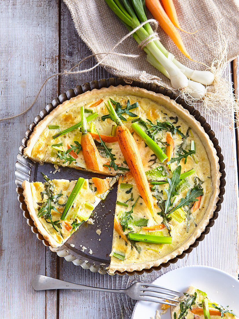 Frühlingsgemüse-Quiche