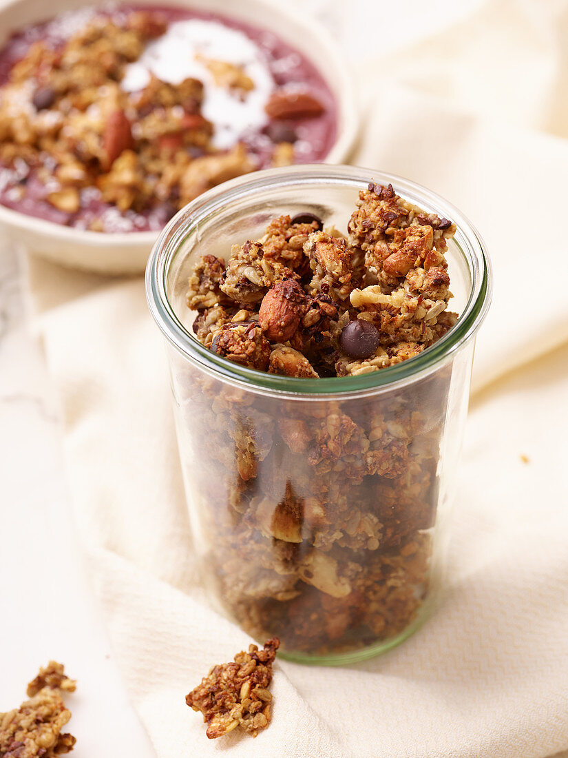 Peanut butter chocolate granola