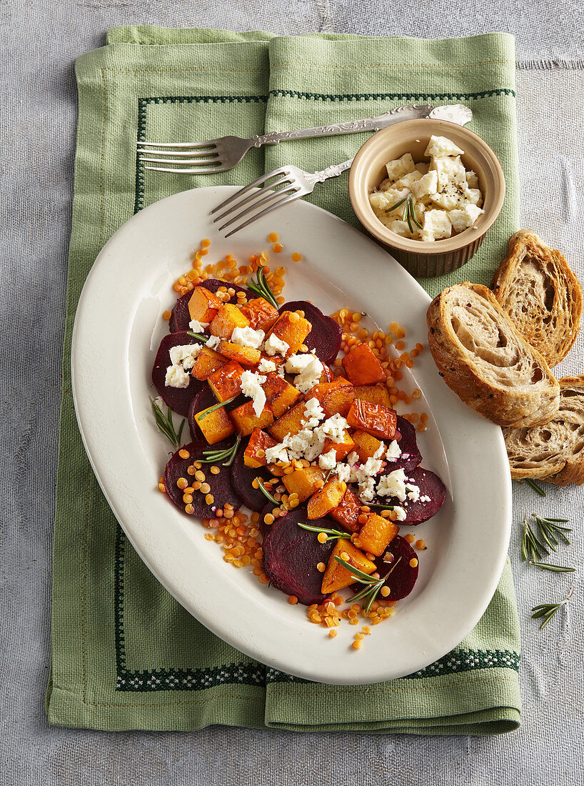 Spicy pumpkin salad