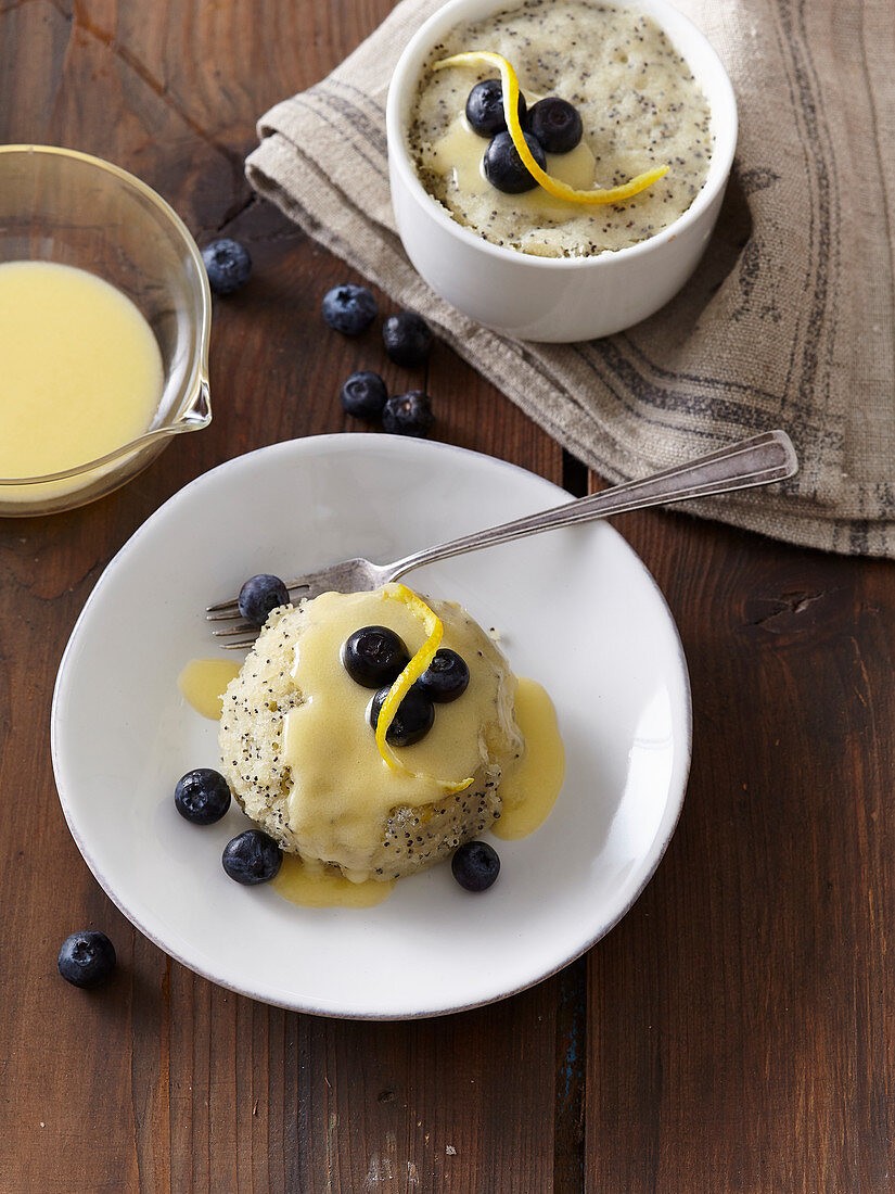 Mohn-Zitronen-Dessert