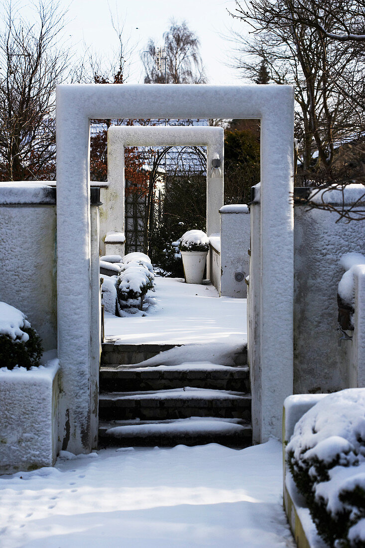 Winter im Zen-Garten