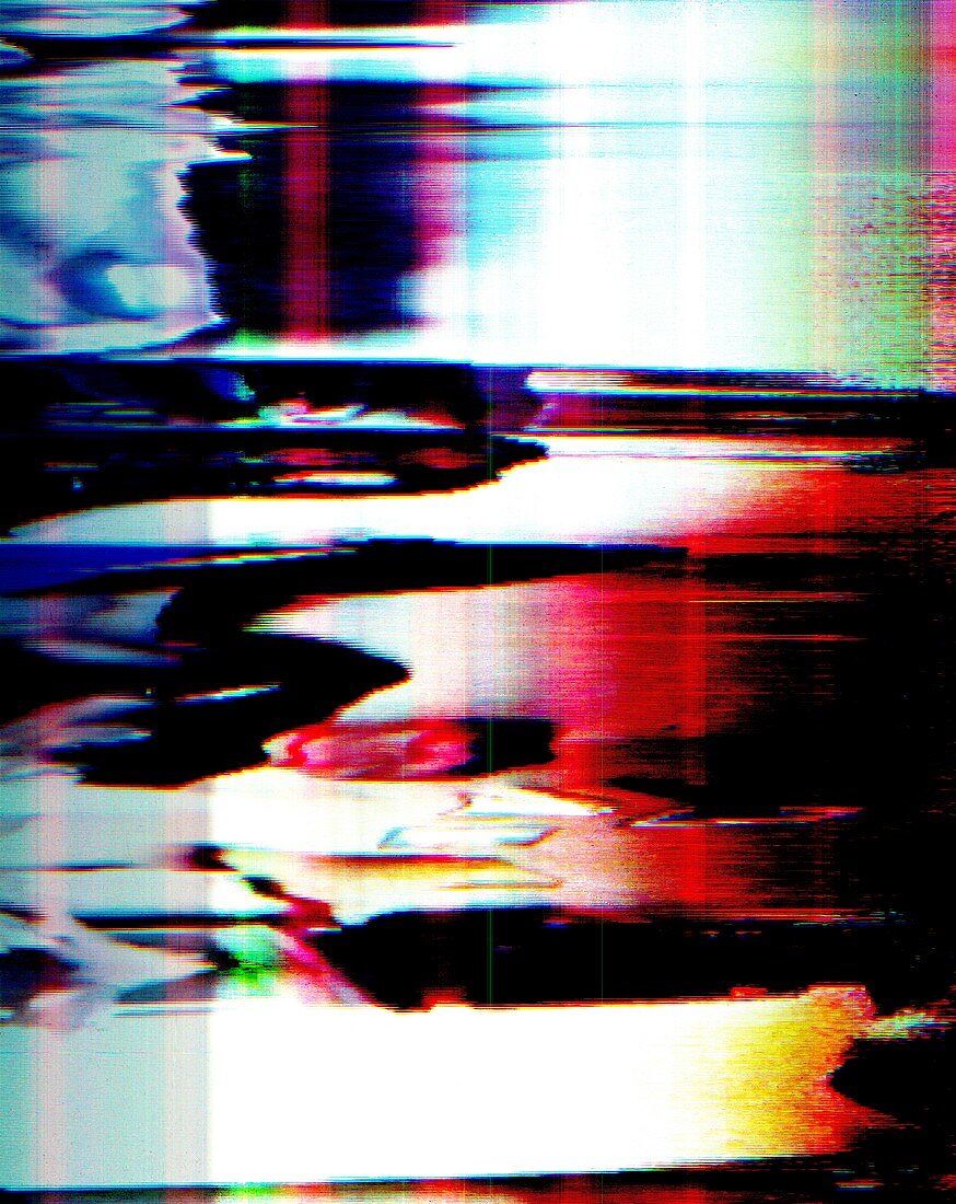 Digital noise, conceptual image