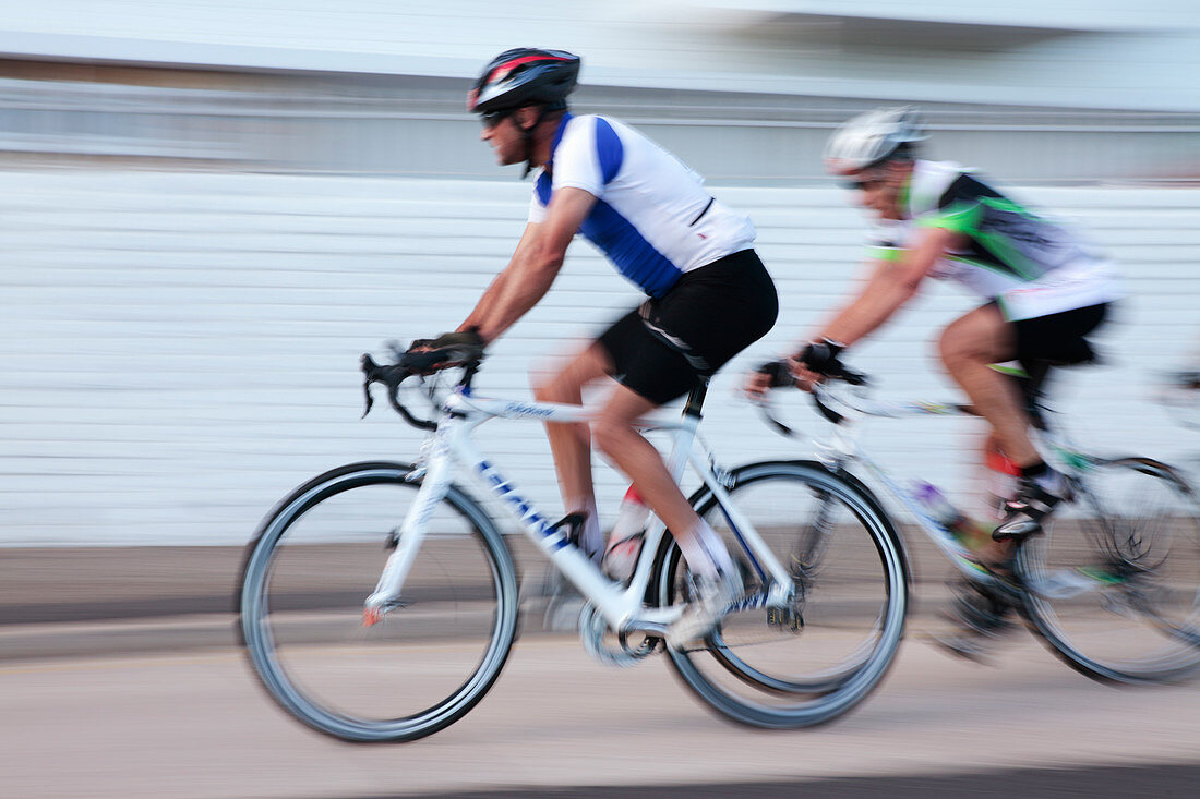 Competitors in a cycling competition