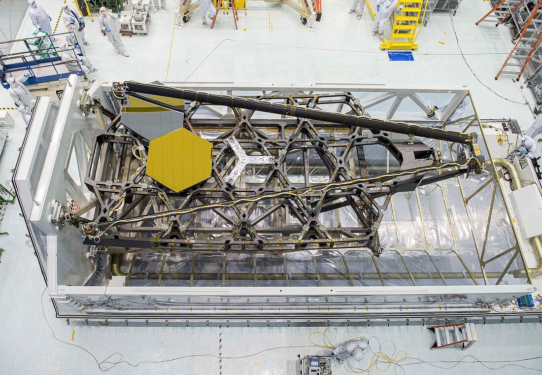 James Webb Space Telescope backplane and mirror
