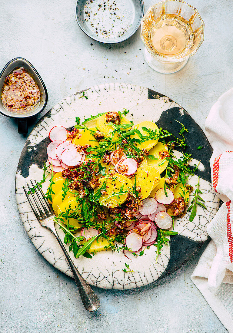 Potato and radish salad