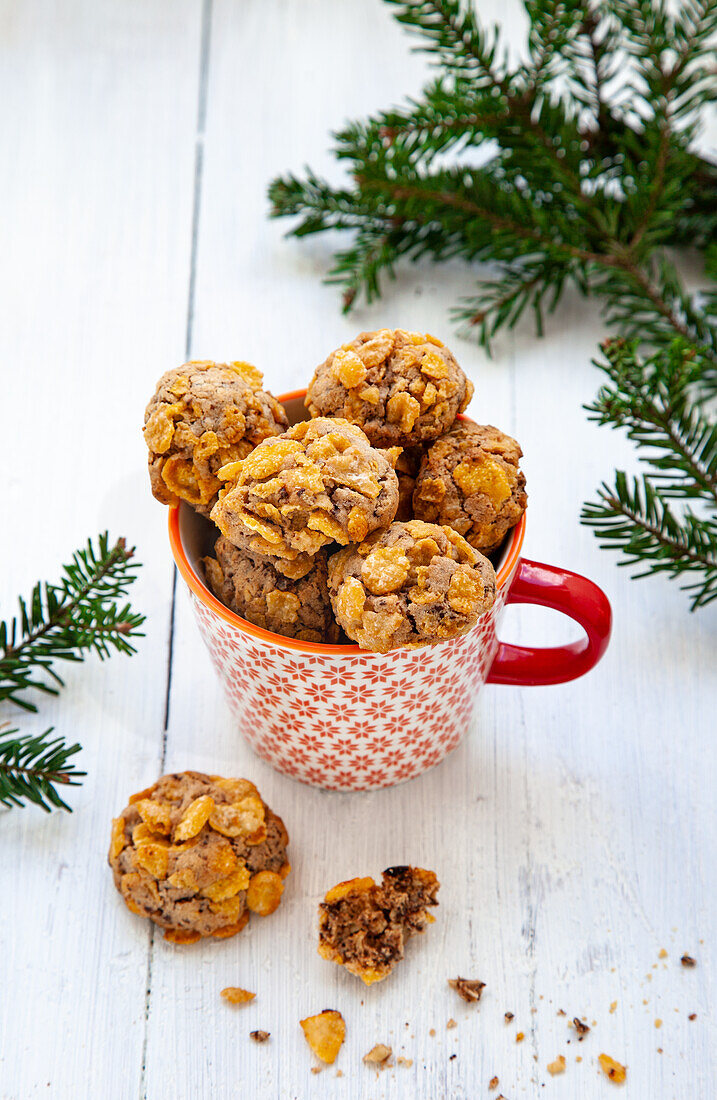 Cornflakes pecan cookies