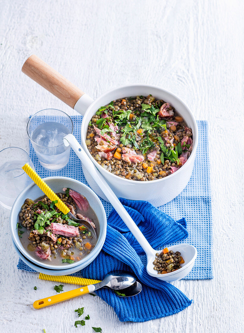 Ham Hock and Lentil Soup