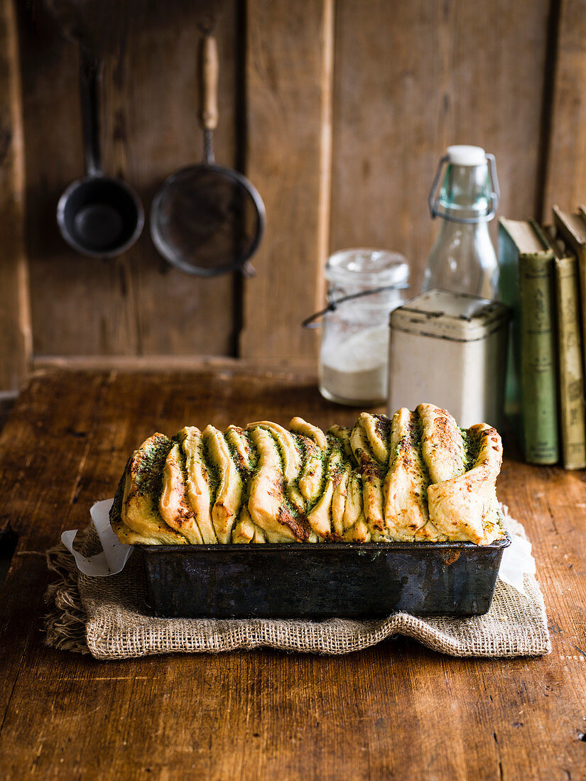 Easy tear-and-share garlic bread